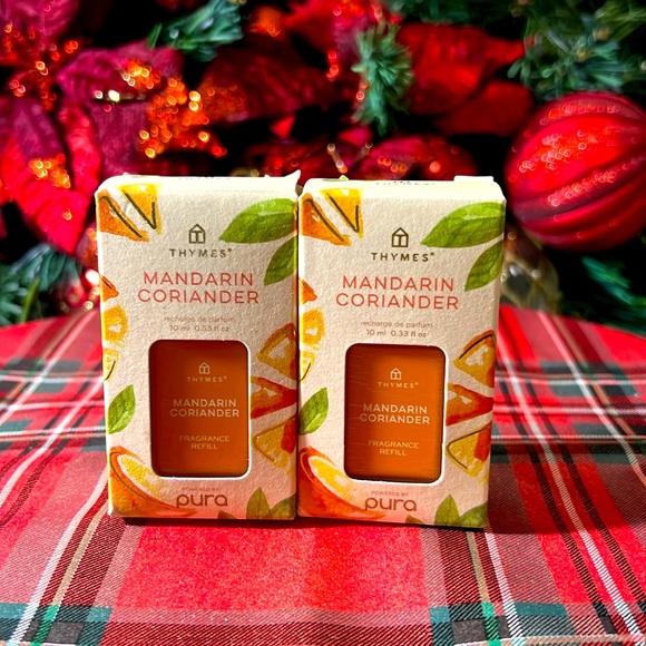 Thymes Mandarin Coriander Pura Smart Home Plug-in Diffuser Refills - Pack of 2 - Picture 2 of 12